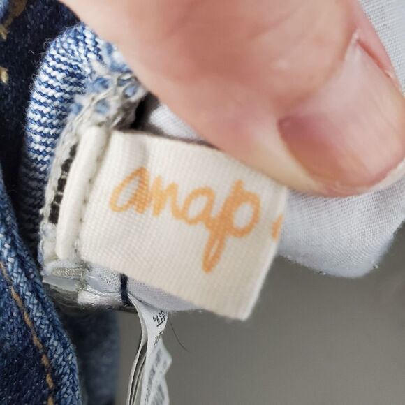 ANAP MIMPI denim skirt Japan distressed midi blue jean M - Picture 8 of 12